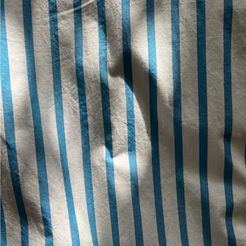 Old Navy Blue and White Striped Shirt Dress - Picture 12 of 17